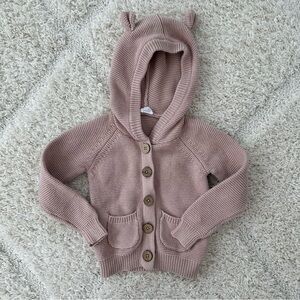 Jamie Kay Sebastian Knitted Jacket/Cardigan in Pink Calico